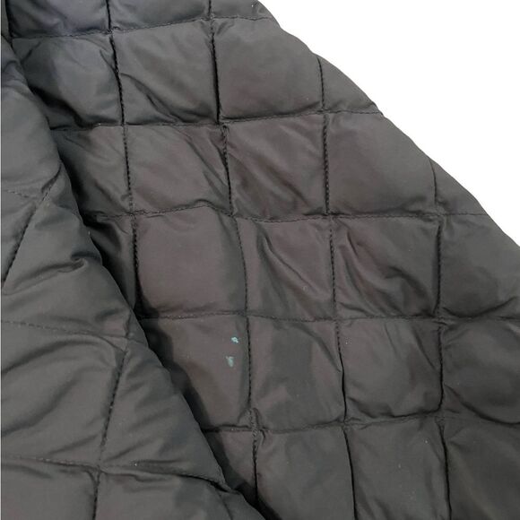 The North Face Thermoball Fur Lined Hooded Jacket Black Button Snap Womens Small - Picture 8 of 8